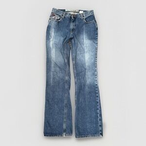MUDD Vintage 2000s Mid Rise Flare‎ Jeans 100% Cotton Medium Wash Y2K Women's 9